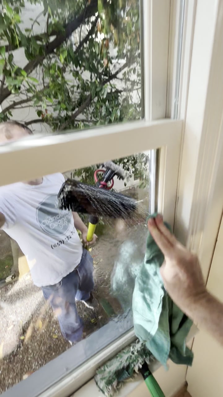 Water-fed pole window cleaning