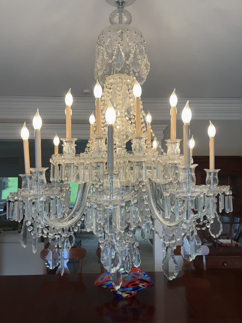 Baccarat crystal chandelier