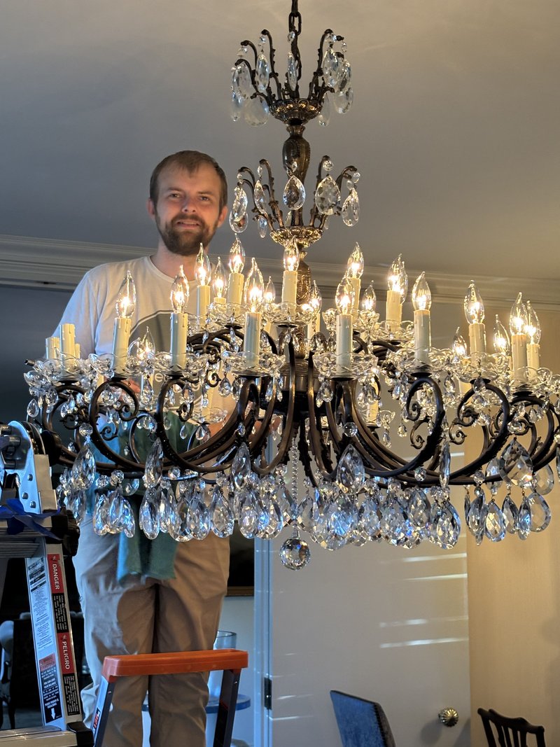 DJ, Bay Area operations for Clean Chandeliers