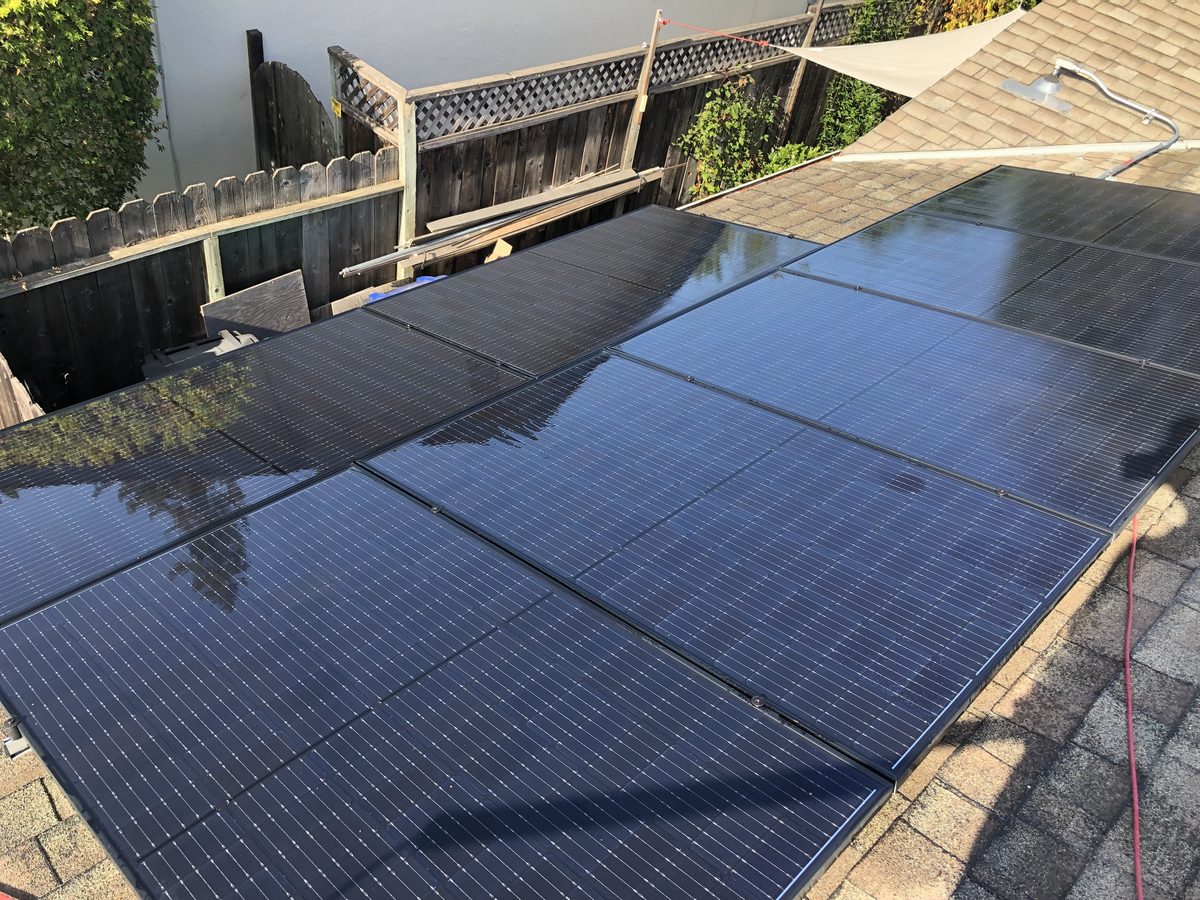 Clean solar panels